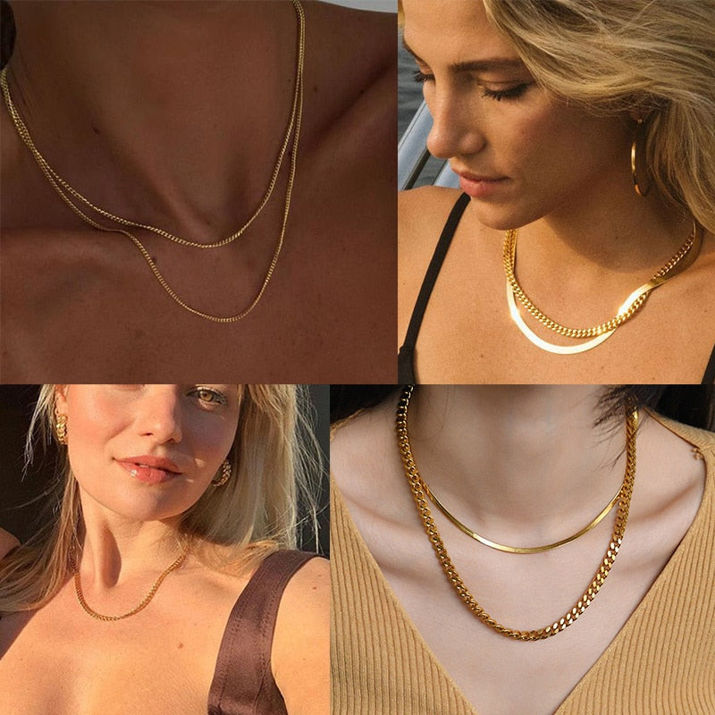 Cuban Chain Necklace for Men and Women